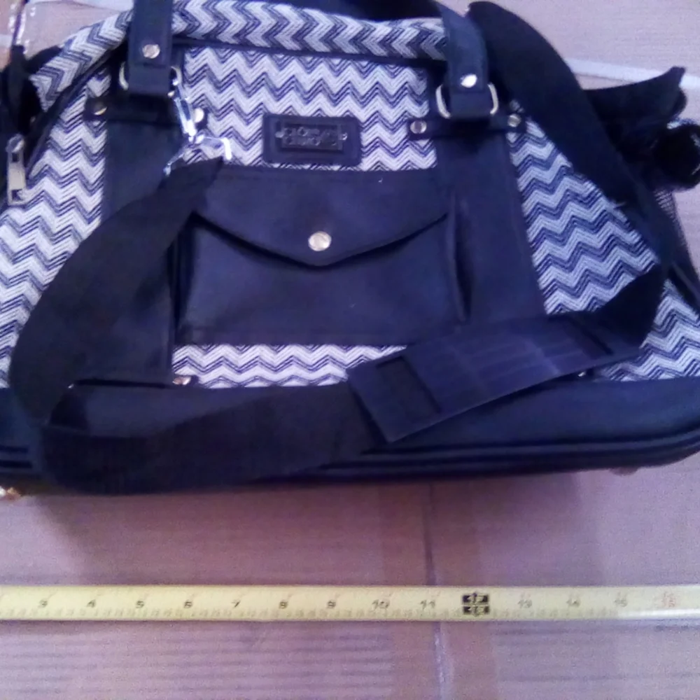 Pet Carrier Travel Bag Cloe E. Cluzo Black/White.